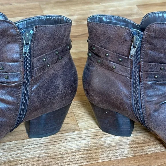 BARE TRAPS BARETRAPS RAINLY BROWN ANKLE BOOTS BOOTIES WOMENS 8 M - Picture 8 of 11